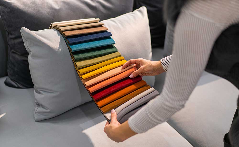 sofa fabric choice